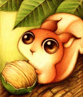 Desenho de um esquilo (Título: Ardilla, Autor: Faboarts)