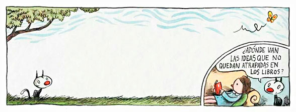 Enriqueta y fellini por liniers