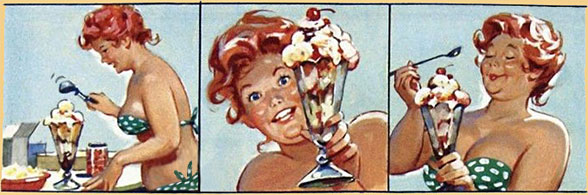 Hilda prendendo gelato (autore: Duane Bryers)