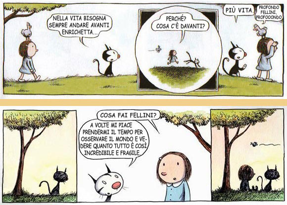 Le storielle di Enriqueta e Fellini, di Liniers