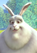 Image du lapin, personnage principal de la vidéo Big Buck Bunny