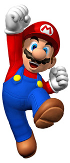 Dessin de Mario, le protagoniste du jeu vidéo Super Mario Bros.