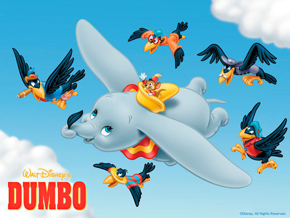Dumbo volando