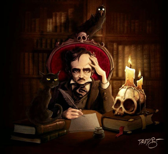 Edgar Allan Poe (ilustración de David G. Forés)