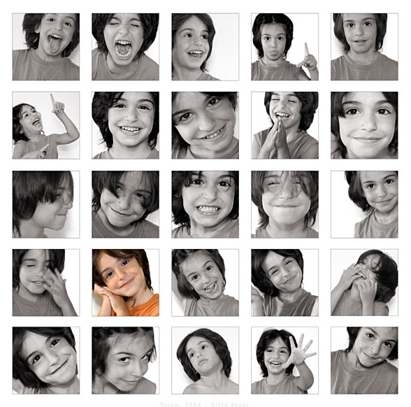 Muchas fotos de una misma niña (Título: Yotam, 2006 / Autor: Gilad Benari)